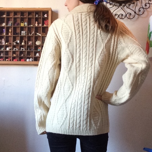 Vintage Pendleton Cable Knit Cardigan - Picture 2 of 8
